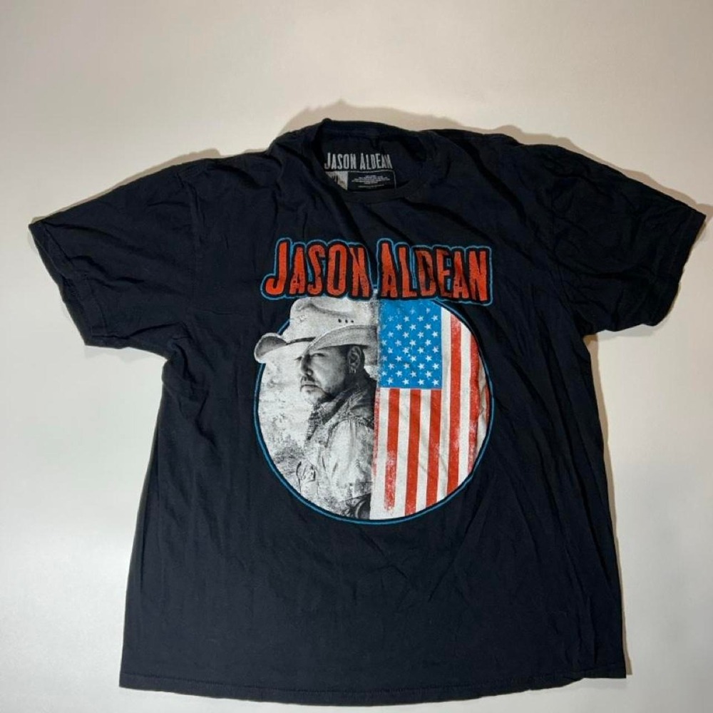 Jason Aldean Graphic Concert T-Shirt Men's XL Black